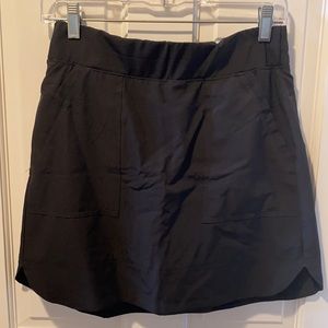 Black shirt tail Skort